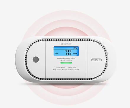X-Sense XC01-R - Koolmonoxidemelder - CO melder met LCD display - 10 jaar batterij