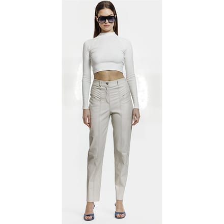 ALTER EGO Francisca Trousers Off White Größe: S | Lederhosen Outlet | Damen | Weiß