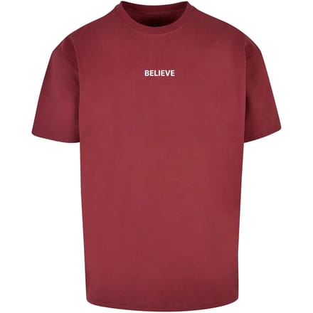 Oversized T-shirt Merchcode Believe Front Heavy