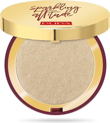 Pupa Sparkling Attitude Highlighter Compact 001 Lichtgewicht Goud 6g