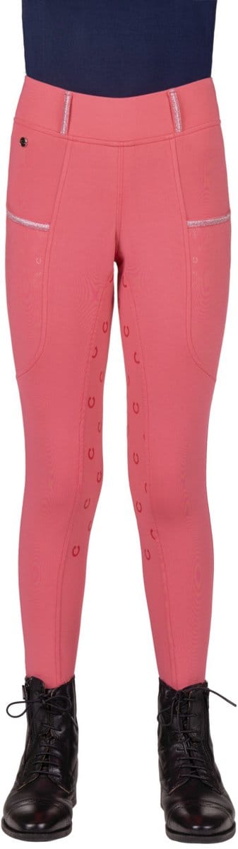 QHP RIJLEGGING JAILY JUNIOR FULLGRIP Roze