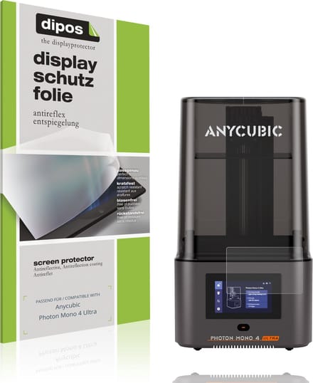 dipos – 2x Matte Beschermfolie geschikt voor Anycubic Photon Mono 4 Ultra | Krasbestendige & antireflecterende Screenprotector Ultra-Thin