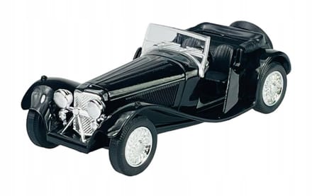 Welly Old Timer SS Jaguar 100 Zwart Metaal 1:34 Model Auto