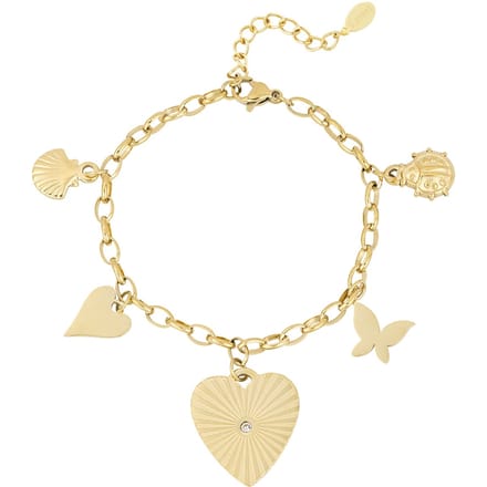 Elira Charm Bracelet - Goldfarben / Edelstahl