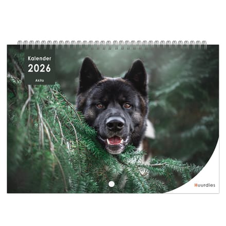 Huurdies - 2026 Kalender - Akita - A4