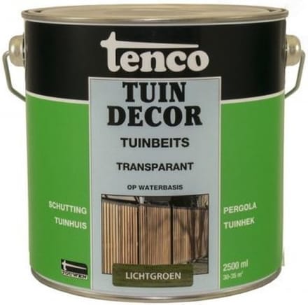 Tenco tuindecor beits transparant lichtgroen - 2,5 liter
