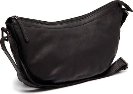 Chesterfield Clarita Washed Waxed Pull Up Schoudertas - Zwart