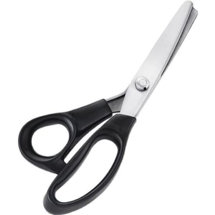 Professionele Zigzag Schaar Kleermakersschaar Zigzag Knippen Naaischaar Kleermakersschaar Pinking Schaar zwart