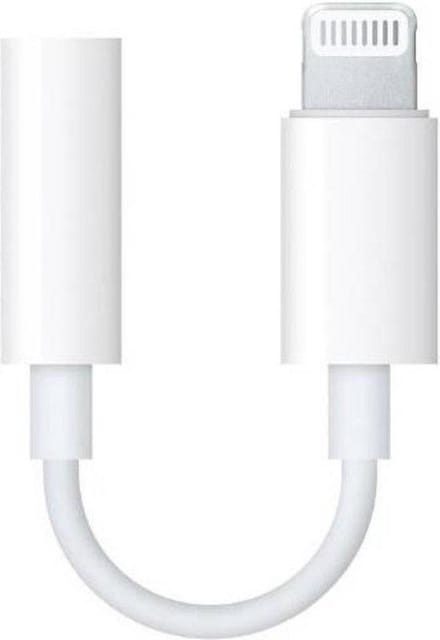 Lightning to 3.5 mm Headphone Jack Adapter naar iPhone - Wit