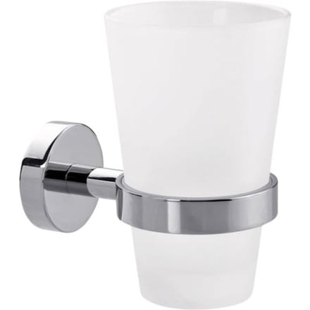 Bekerhouder tesa® Smooz hoogglans verchroomd metaal zelfklevend