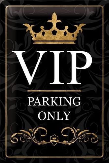 Nostalgic Art Metalen bord VIP Parking Only