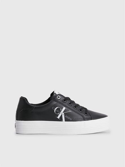 Calvin Klein Vulc Flatform Laceup Low Lth