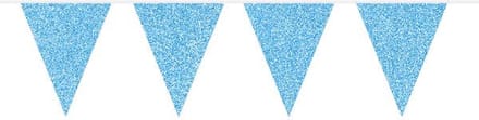 Folat - Vlaggenlijn Glitter Azure Blue 6mtr
