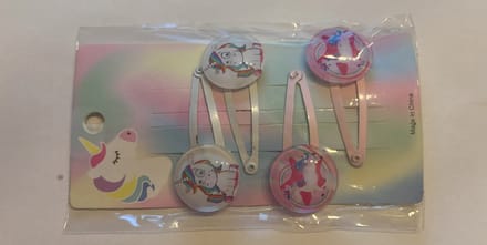 Haarclipjes met unicorn