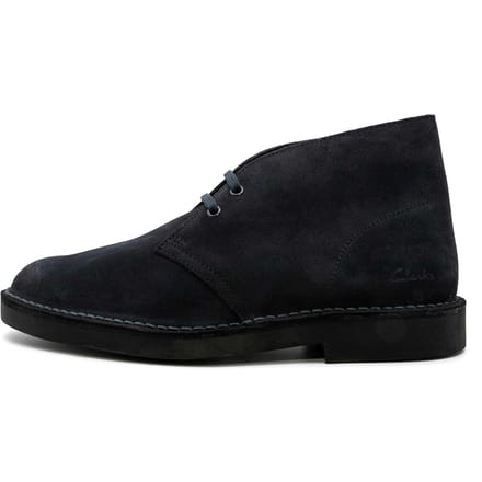 CLARKS Desert Bt Evo Heren Veterschoenen - Navy Suede