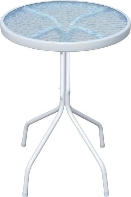 vidaXL - Bistrotafel - 50x71 - cm - staal - grijs