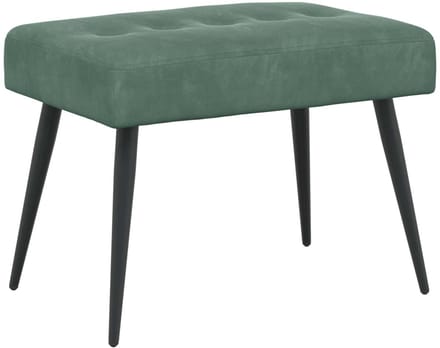 vidaXL - Bank - met - knopen - tufting - Zeegroen - 60 - x - 40 - x - 45 - cm - fluweel