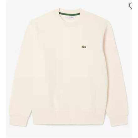 Lacoste Bio Cotton Fleece Crew Sweater Heren - Maat S