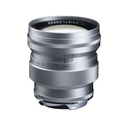 VoigtlÃ¤nder Nokton 75mm f/1.5 asph. VM  Leica M zilver