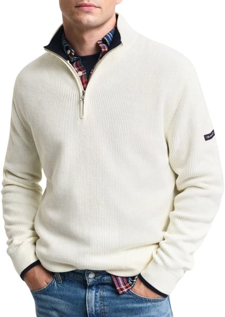 Gant Ribbed Cotton Trui Mannen - Maat L