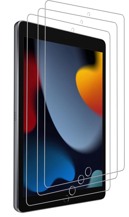 Arara Screenprotector Geschikt voor iPad 2021 screenprotector - 10.2 inch - iPad 9e/8e/7e generatie screenprotector - iPad 2020/2019 tempered glass - 3 Stuk
