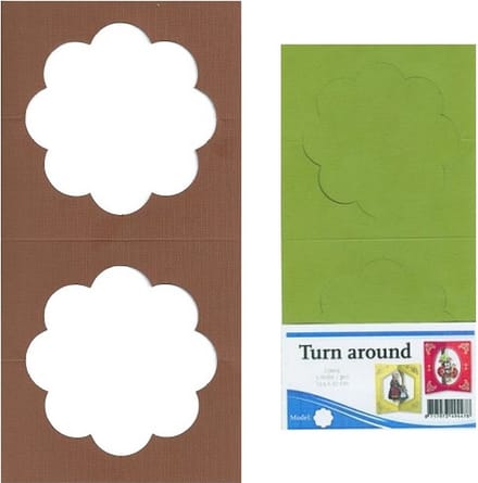 Card Deco - Figuurkaart - Turn around stanskaart - bloem