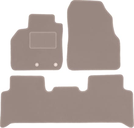 Beige veloursmatten voor: Renault Grand Scenic II minivan (2003-2009)