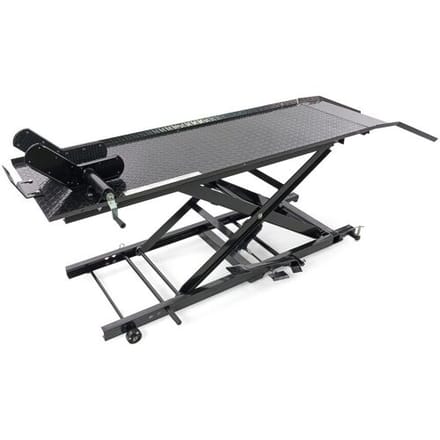 HBM 450 kg motorheftafel – hydraulisch, verstelbaar, antislip platform