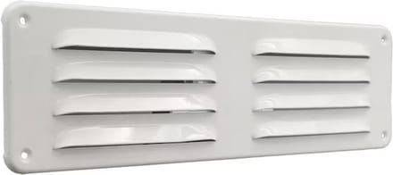 Gavo schoepenrooster 300x90mm - 1-3009W - buitenrooster - aluminium - wit