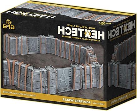 Stadsmuren - Terrein Set - Tabletop Gevechten - Direct Speelklaar - Schaal 1:24 - Grijs