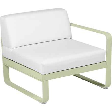 Fermob BELLEVIE Fauteuil Module rechts - 65 lindegroen mat - 81 witgrijs