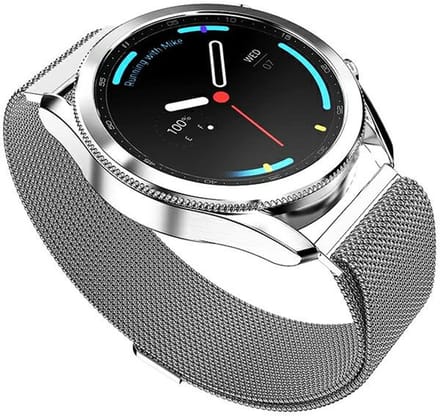 Mercury Mesh Apple Watch band 42/44/45 mm zilver/zilver