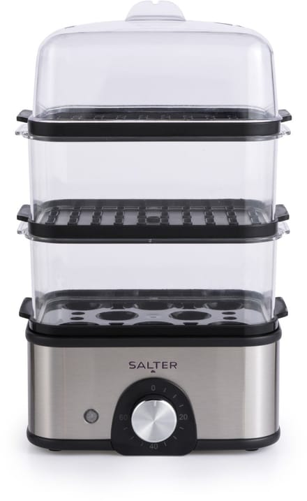 Salter Compact 3-Lagen Voedselstomer - 3 stoommanden - eierkoker