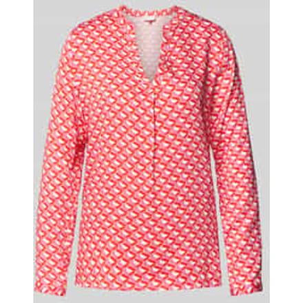 Regular fit blouse met V-hals