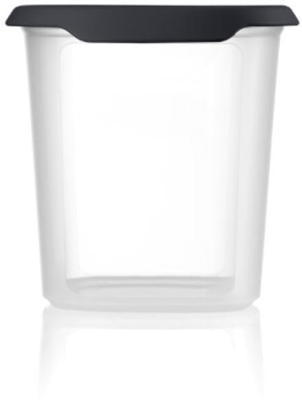 Tupperware RuimteSpaarder Vierkant 1,1 l Voorraaddoos Koektrommel Zwart