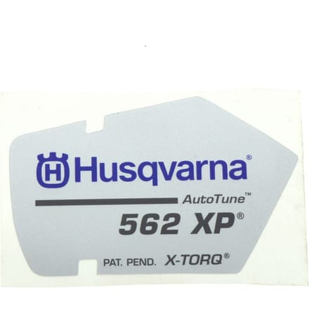 Husqvarna 562xp starterkap sticker