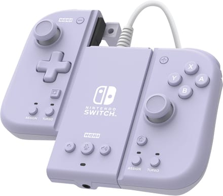 HORI Split Pad Compact Attachment Set (Lavender) - Wired Controller - Nintendo Switch