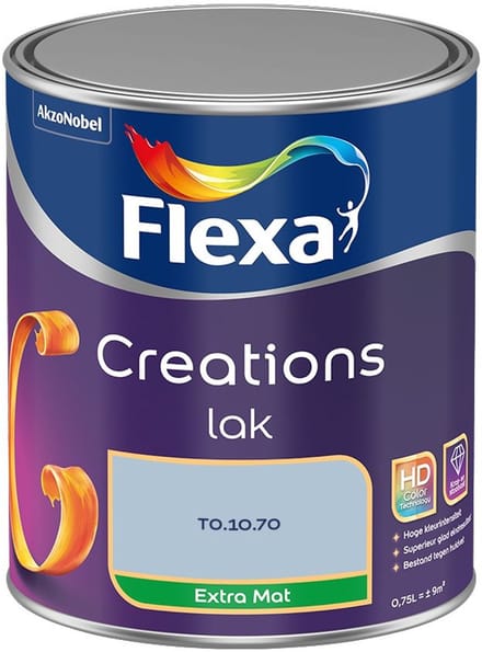 Flexa - Creations Lak Extra Mat - T0.10.70 - Mengverf - 750 Ml