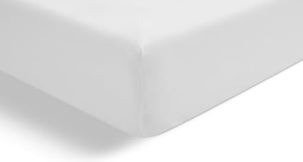 Beter Bed Select Perkal Hoeslaken 160 x 200 cm - 100% Katoen Percale - Matrasbeschermer - Matrashoes - Wit