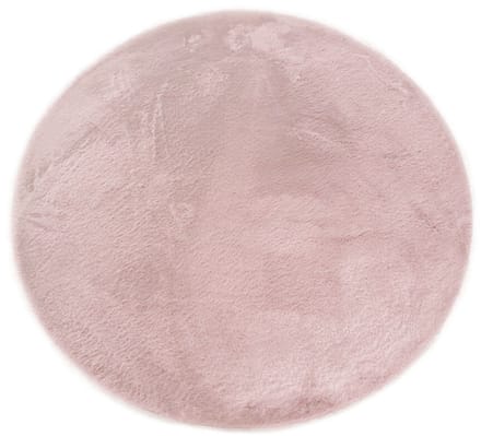 Karpet Fluffy rond 170cm roze