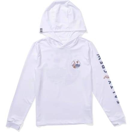 Salty Crew Stake Out Sunshirt Rash Guard Met Lange Mouwen Wit M Jongens