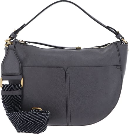 GIANNI CHIARINI Leren Schoudertas Ginko Crossbody Bag Quartz Bruine