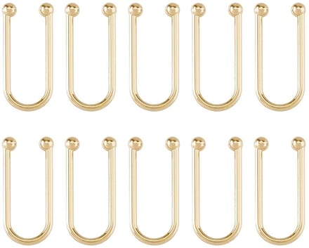 Allecto - Bikini Clips - Legering Gespen - Licht Goud - BH Connector - Accessoires voor Badmode - 10 Stuks