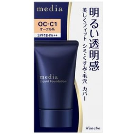 Kanebo - Media Liquid Foundation SPF 18 PA++ OC-C1 - 25g