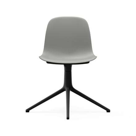Normann Copenhagen - Form Draaistoel - grijs - aluminium zwart - 4 - 6 Wochen