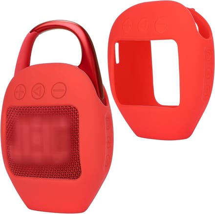 Siliconen Hoes voor JBL Clip 5 Draagbare Bluetooth Speaker - Rood, Bescherming, Accessoire, Duurzaam