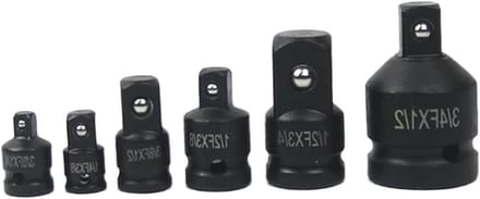 Ratel Adapter Kit - Verloopstuk Converter - Elektrisch Werken - Universele Sockets - 6 Delig - Metaal