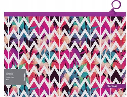 Berlingo Exotic Map A4 met Rits - Duurzaam en Stijlvol
