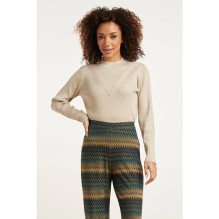 Smashed Lemon 24788 e geribde coltrui met lurex |