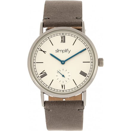 Vereenvoudig het 5100 horloge met leren band
